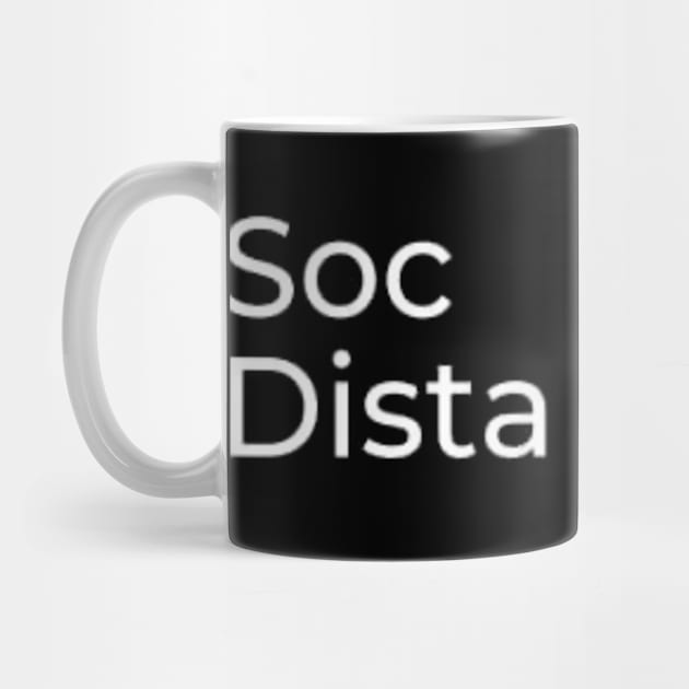 social distancing wordmark by Bravetee